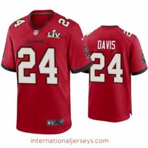 Exquisite Carlton Davis Buccaneers Red Super Bowl Lv Game Jersey