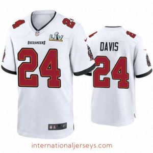 Deluxe Carlton Davis Buccaneers White Super Bowl Lv Game Jersey