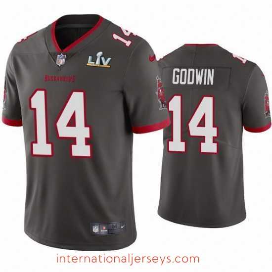 Deluxe Chris Godwin Buccaneers Pewter Super Bowl Lv Vapor Limited Jersey