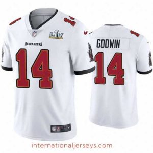 Top notch Chris Godwin Buccaneers White Super Bowl Lv Vapor Limited Jersey