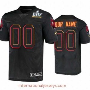 Premium Custom Tampa Bay Buccaneers Black Super Bowl Lv Jersey