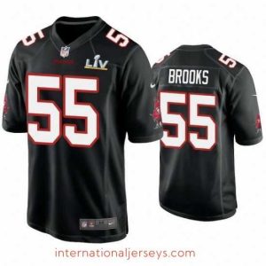 Exquisite Derrick Brooks Buccaneers Black Super Bowl Lv Game Fashion Jersey