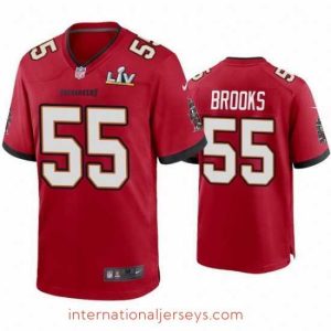 Finest Derrick Brooks Buccaneers Red Super Bowl Lv Game Jersey