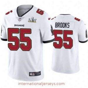 Finest Derrick Brooks Buccaneers White Super Bowl Lv Vapor Limited Jersey
