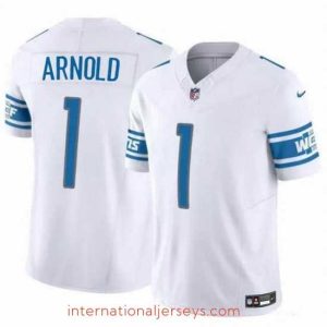 High quality Detroit Lions 1 Terrion Arnold White 2024 Draft F.U.S.E  Vapor Untouchable Limited Stitched Jersey