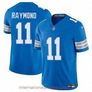 Superior Detroit Lions 11 Kalif Raymond Blue 2024 F.U.S.E Vapor Limited Stitched Jersey