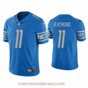Deluxe Detroit Lions 11 Kalif Raymond Blue Vapor Untouchable Limited Stitched Jersey