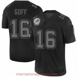 Finest Detroit Lions 16 Jared Goff Nike Black 2019 Salute to Service Limited Stitched NFL Jersey