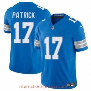 Superior Detroit Lions 17 Tim Patrickn Blue 2024 F.U.S.E Vapor Limited Stitched Jersey