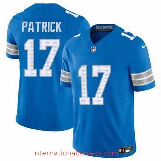 Superior Detroit Lions 17 Tim Patrickn Blue 2024 F.U.S.E Vapor Limited Stitched Jersey