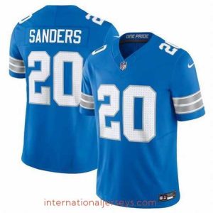 Deluxe Detroit Lions 20 Barry Sanders Blue 2024 F.U.S.E  Vapor Limited Stitched Jersey