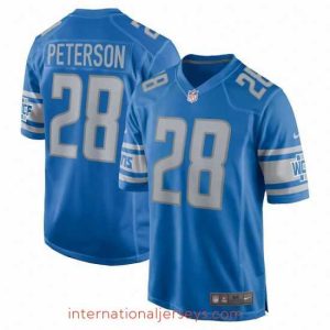 Exquisite Detroit Lions 28 Adrian Peterson Jersey Blue Vapor Limited Jersey