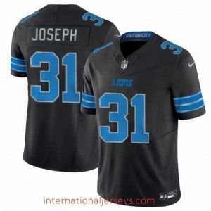 High quality Detroit Lions 31 Kerby Joseph Black 2024 F.U.S.E  2nd Alternate Vapor Limited Stitched Jersey