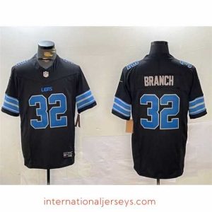 High quality Detroit Lions 32 Brian Branch Black 2024 F.U.S.E  2nd Alternate Vapor Limited Stitched Jersey