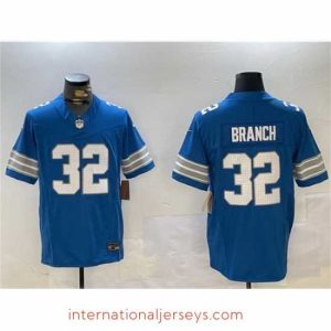 Superior Detroit Lions 32 Brian Branch Blue 2024 F.U.S.E  Vapor Limited Stitched Jersey