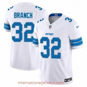Exceptional Detroit Lions 32 Brian Branch White 2023 F.U.S.E Vapor Untouchable Limited Stitched Jersey
