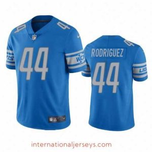 Deluxe Detroit Lions 44 Malcolm Rodriguez Blue Vapor Untouchable Limited Stitched Jersey