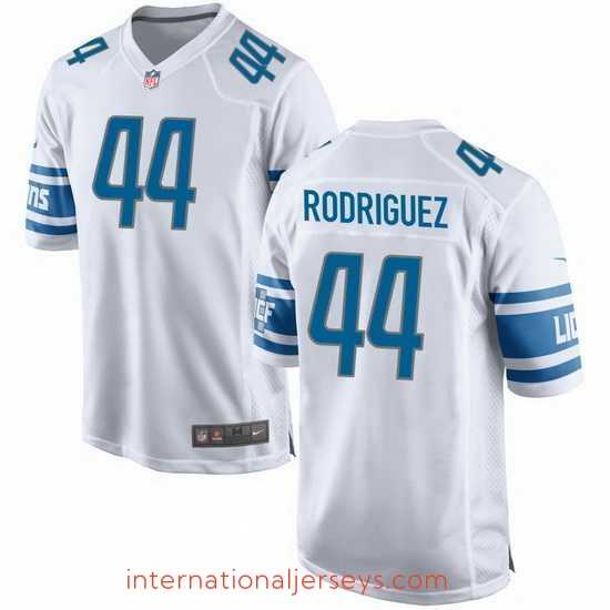 Top notch Detroit Lions 44 RODRIGUEZ White Vapor Untouchable Limited Stitched Jersey