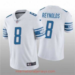 Premium Detroit Lions 8 Josh Reynolds White Vapor Untouchable Limited Stitched Jersey