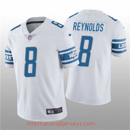 Premium Detroit Lions 8 Josh Reynolds White Vapor Untouchable Limited Stitched Jersey