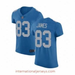 Finest Detroit Lions 83 Jesse James Blue Alternate Vapor Untouchable Elite Player Football Jersey