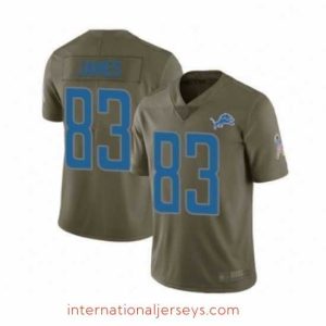Exceptional Detroit Lions 83 Jesse James Limited Olive 2017 Salute to Service Football Jersey