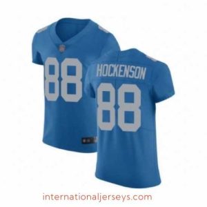 Superb Detroit Lions 88 TJ Hockenson Blue Alternate Vapor Untouchable Elite Player Football Jersey