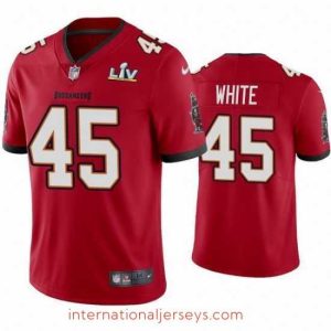 Outstanding Devin White Buccaneers Red Super Bowl Lv Vapor Limited Jersey