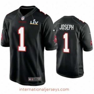 Exquisite Greg Joseph Buccaneers Black Super Bowl Lv Game Fashion Jersey