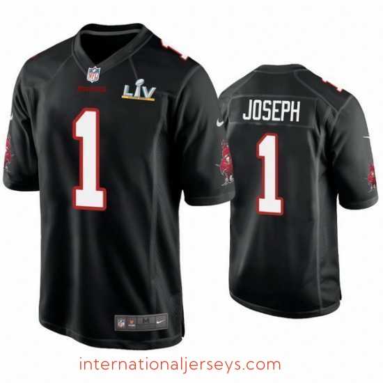 Exquisite Greg Joseph Buccaneers Black Super Bowl Lv Game Fashion Jersey