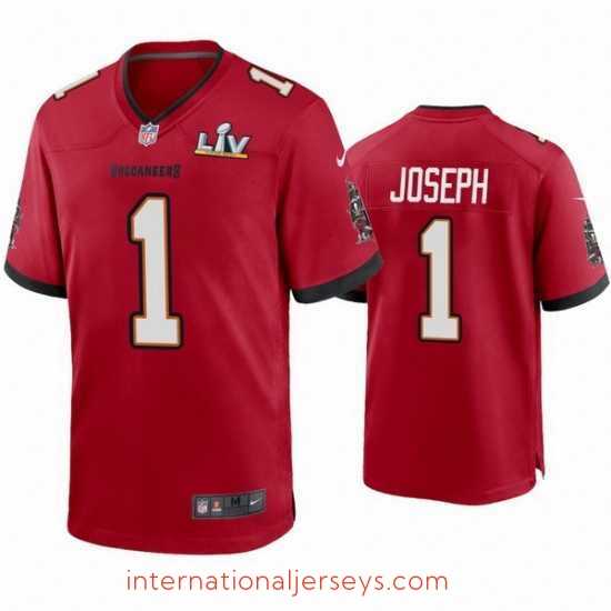 Exceptional Greg Joseph Buccaneers Red Super Bowl Lv Game Jersey