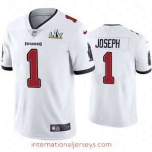 Deluxe Greg Joseph Buccaneers White Super Bowl Lv Vapor Limited Jersey