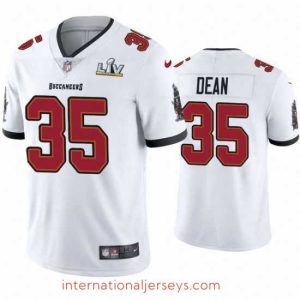 High quality Jamel Dean Buccaneers White Super Bowl Lv Vapor Limited Jersey