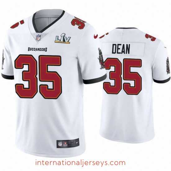 High quality Jamel Dean Buccaneers White Super Bowl Lv Vapor Limited Jersey