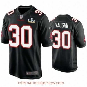 Deluxe Ke'Shawn Vaughn Buccaneers Black Super Bowl Lv Game Fashion Jersey