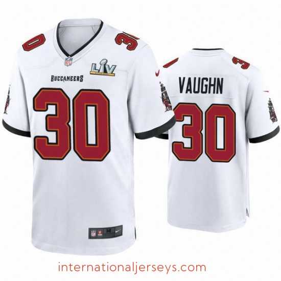 Exceptional Ke'Shawn Vaughn Buccaneers White Super Bowl Lv Game Jersey