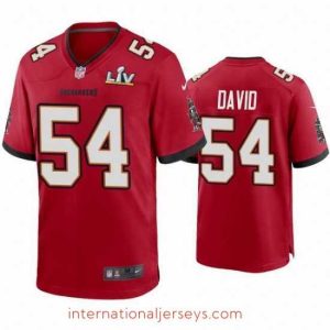 Deluxe Lavonte David Buccaneers Red Super Bowl Lv Game Jersey