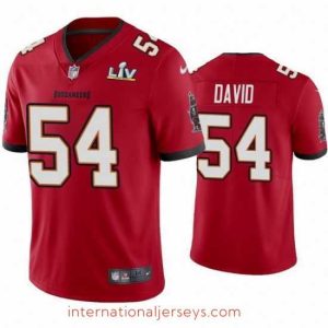 Outstanding Lavonte David Buccaneers Red Super Bowl Lv Vapor Limited Jersey