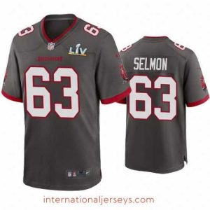Superb Lee Roy Selmon Buccaneers Pewter Super Bowl Lv Game Jersey