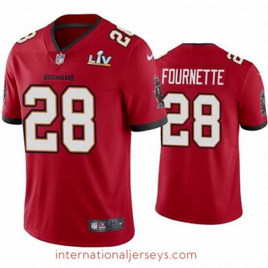 Top notch Leonard Fournette Buccaneers Red Super Bowl Lv Vapor Limited Jersey