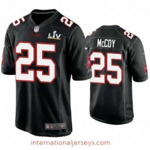 Exquisite Lesean Mccoy Buccaneers Black Super Bowl Lv Game Fashion Jersey