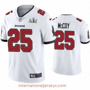 Premium Lesean Mccoy Buccaneers White Super Bowl Lv Vapor Limited Jersey