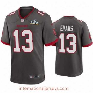 Premium Mike Evans Buccaneers Pewter Super Bowl Lv Game Jersey