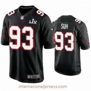 Superior Ndamukong Suh Buccaneers Black Super Bowl Lv Game Fashion Jersey