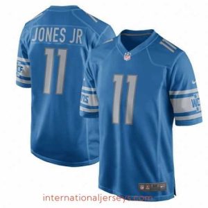 Exceptional Nike Detroit Lions 11 Marvin Jones Jr Game Light Blue Team Color NFL Jersey