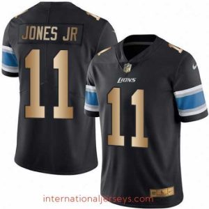 Top notch Nike Detroit Lions 11 Marvin Jones Jr Limited BlackGold Rush NFL Jersey
