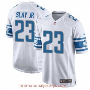 Superb Nike Detroit Lions 23 Darius Slay Jr Game White NFL Jersey