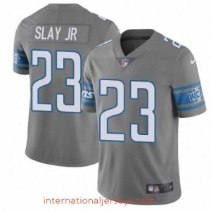 Deluxe Nike Detroit Lions 23 Darius Slay Jr Limited Steel Rush Vapor Untouchable NFL Jersey