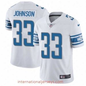 Superb Nike Detroit Lions 33 Kerryon Johnson White Vapor Untouchable Limited Player NFL Jersey