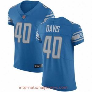 Exceptional Nike Detroit Lions 40 Jarrad Davis Light Blue Team Color Vapor Untouchable Elite Player NFL Jersey